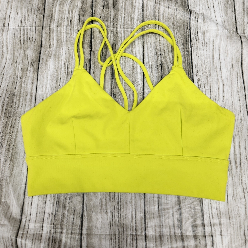 Core10 womens small sports bra neon